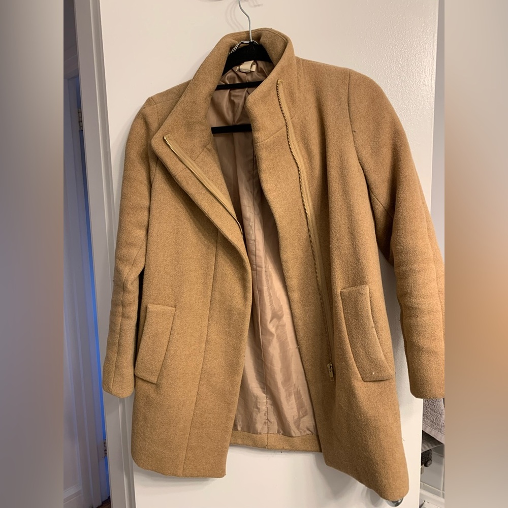 Jcrew Top Coat/ Wool coat/ top coat -beige